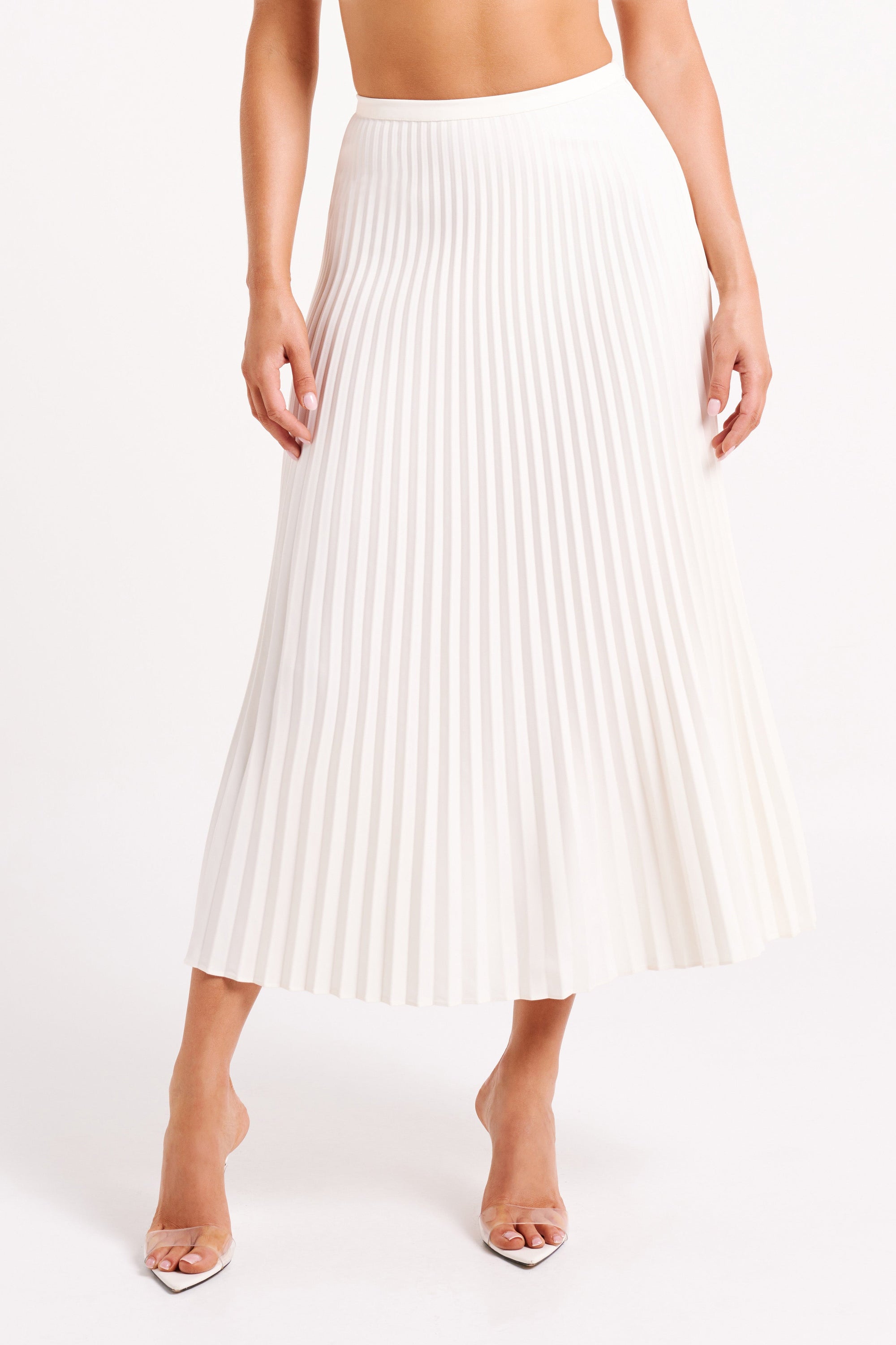 Layorza Celeste Pleated Skirt