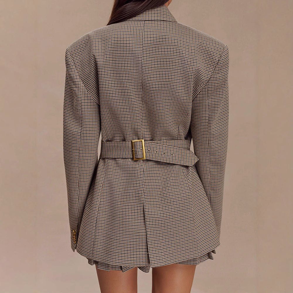 Victoria Checkered Blazer