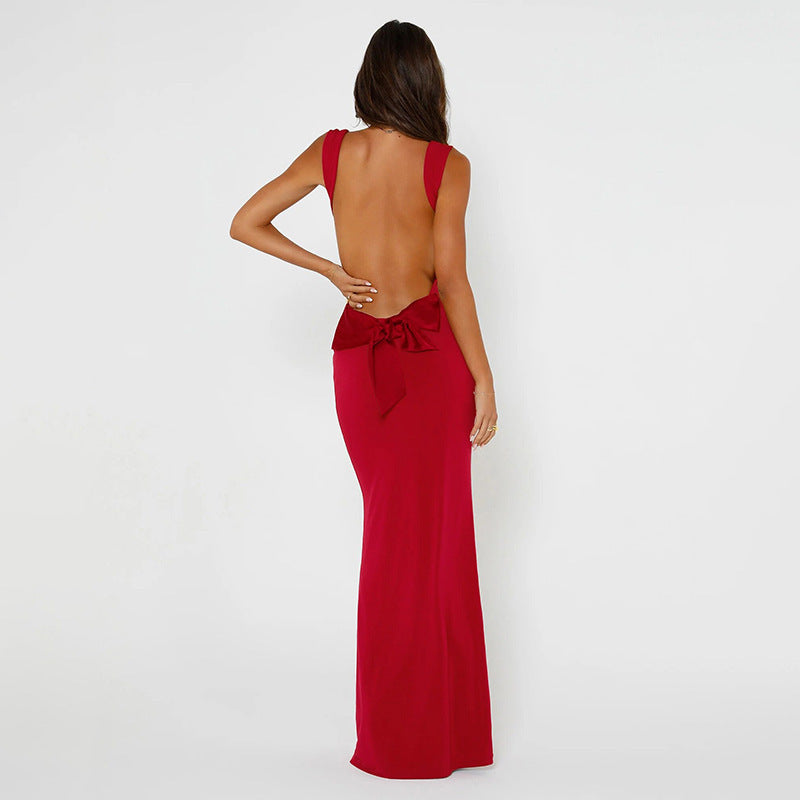 Morana Satin Bow Dress