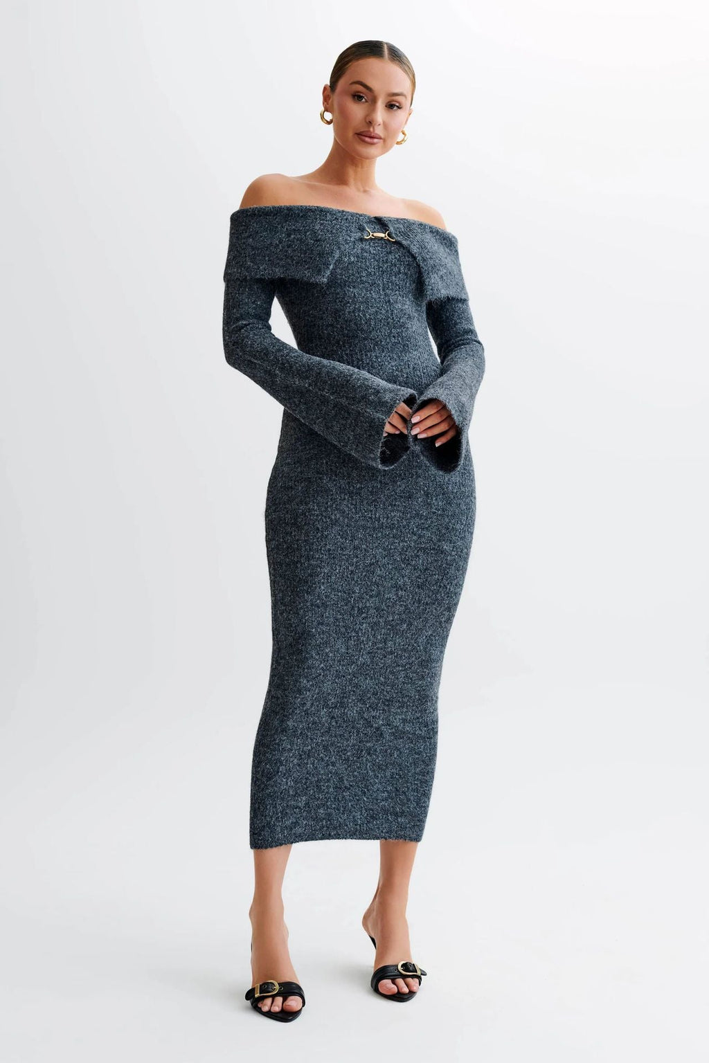 Éloise Off-Shoulder Knit Dress