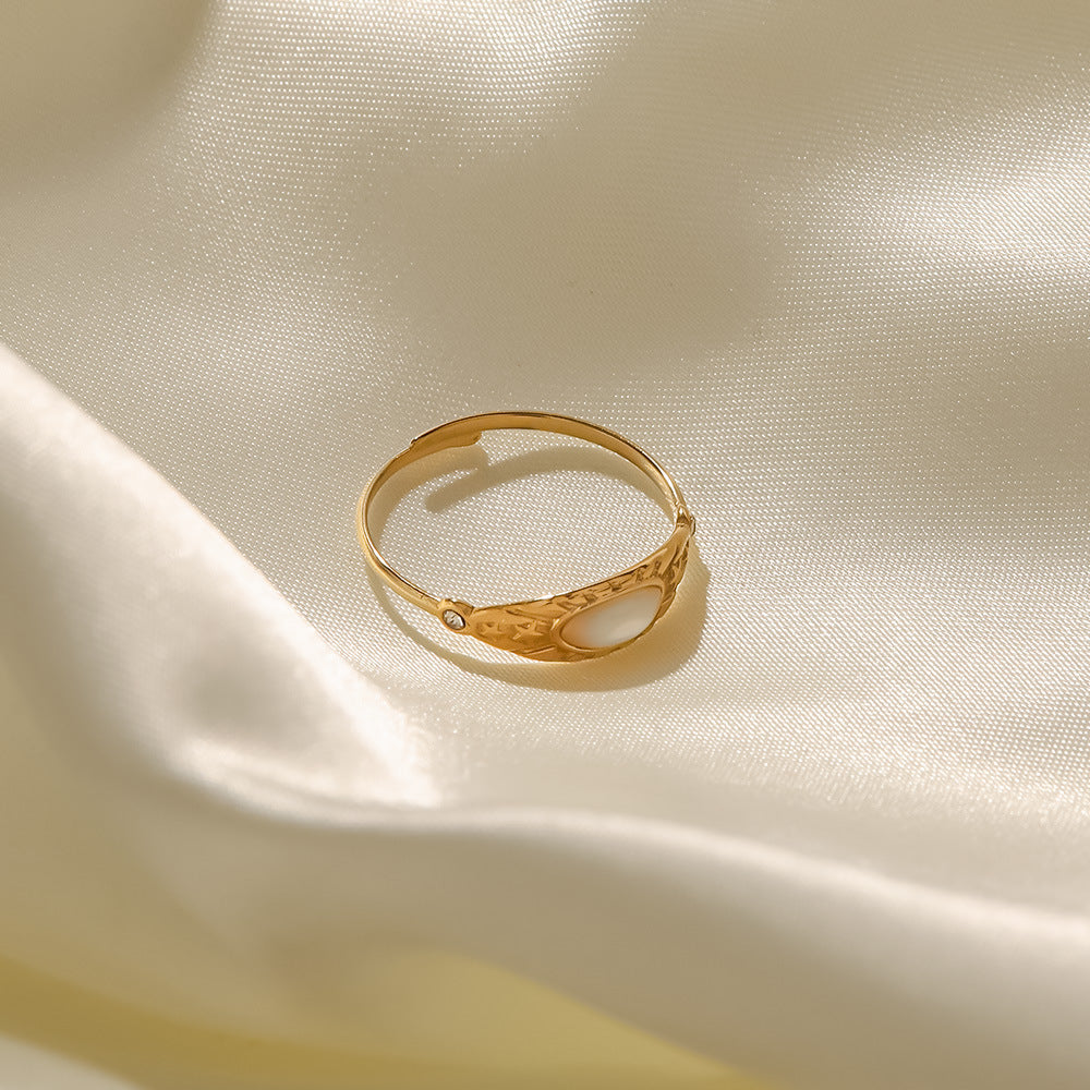 Fransk retro rostfri stålring