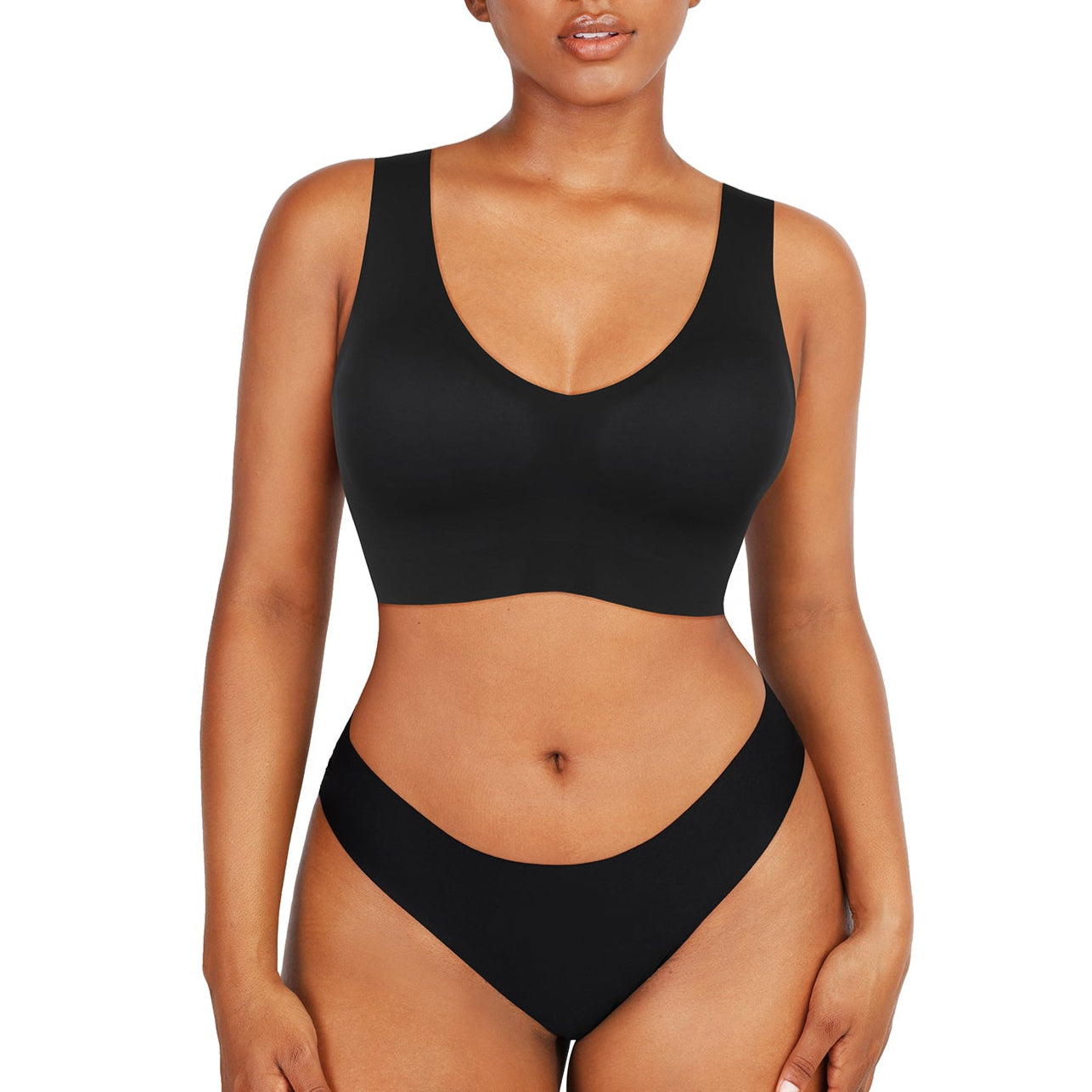 Isabella V-Neck Seamless Bust Support Shapewear Bra