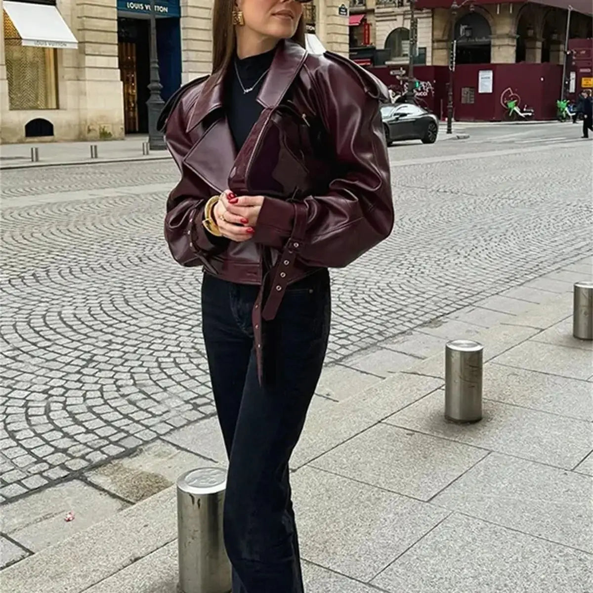 Burgundy Luxe Jacket