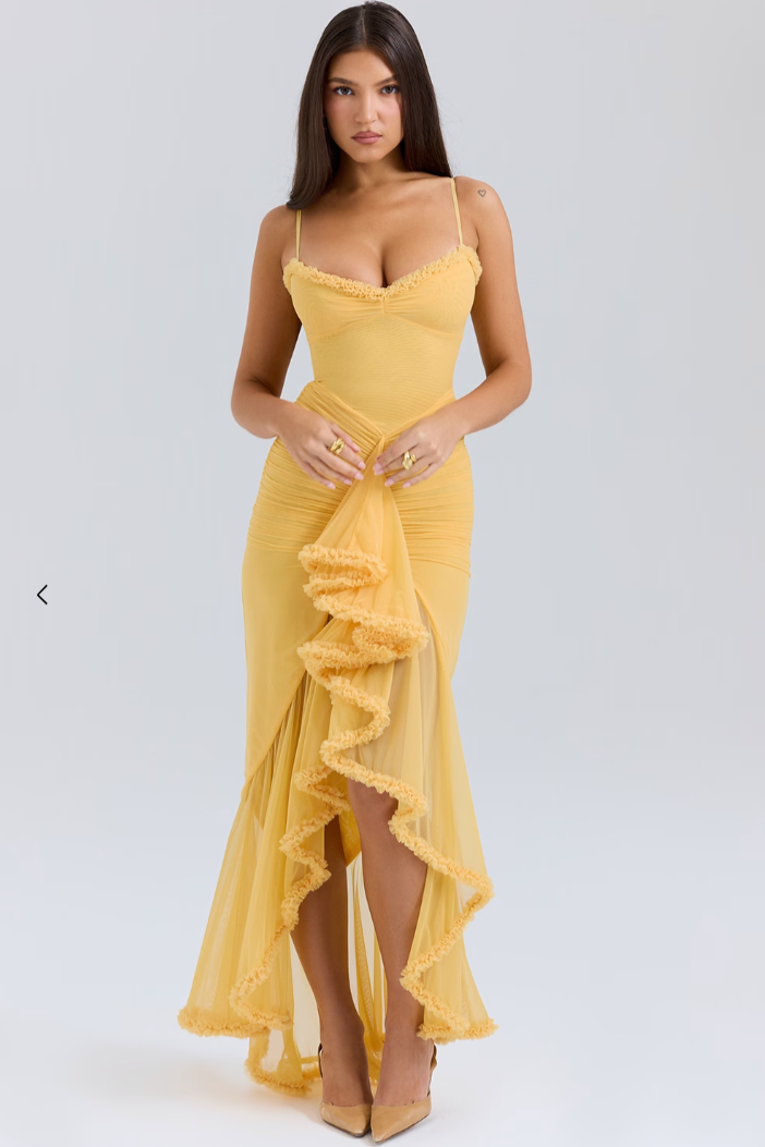 Delilah Ruffle Gown