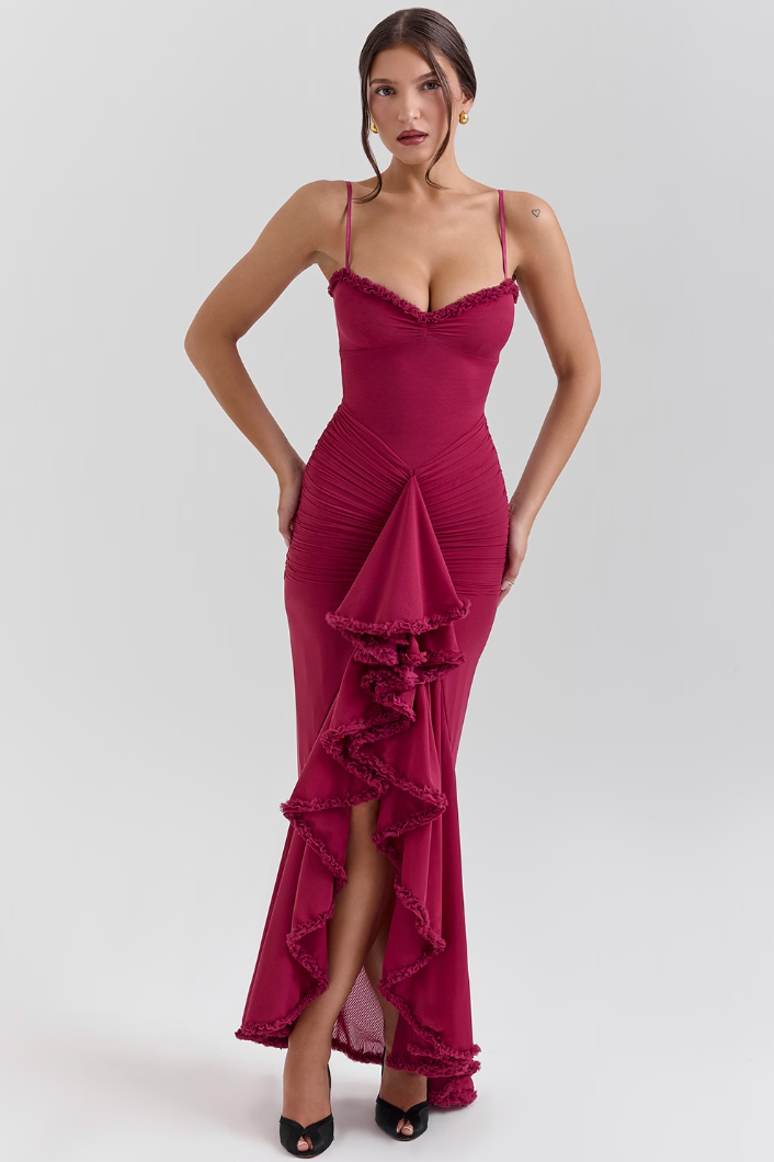 Delilah Ruffle Gown