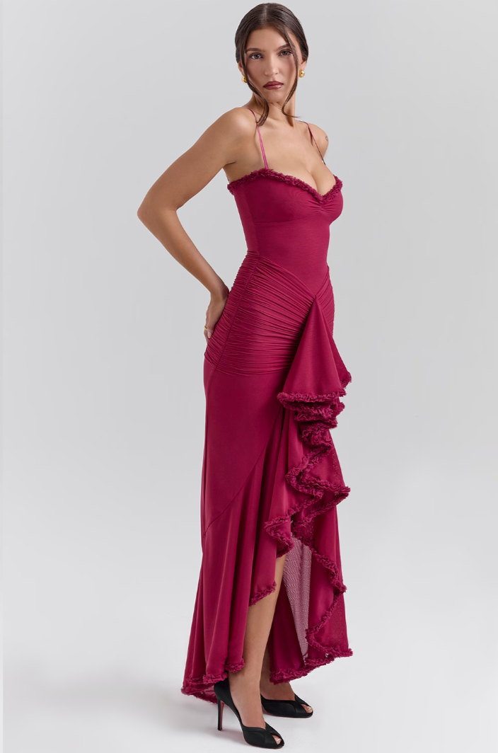 Delilah Ruffle Gown