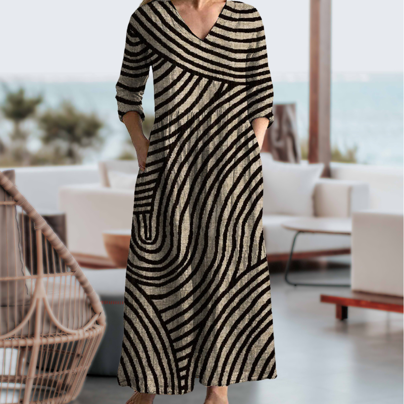 Stripe Flow Dress