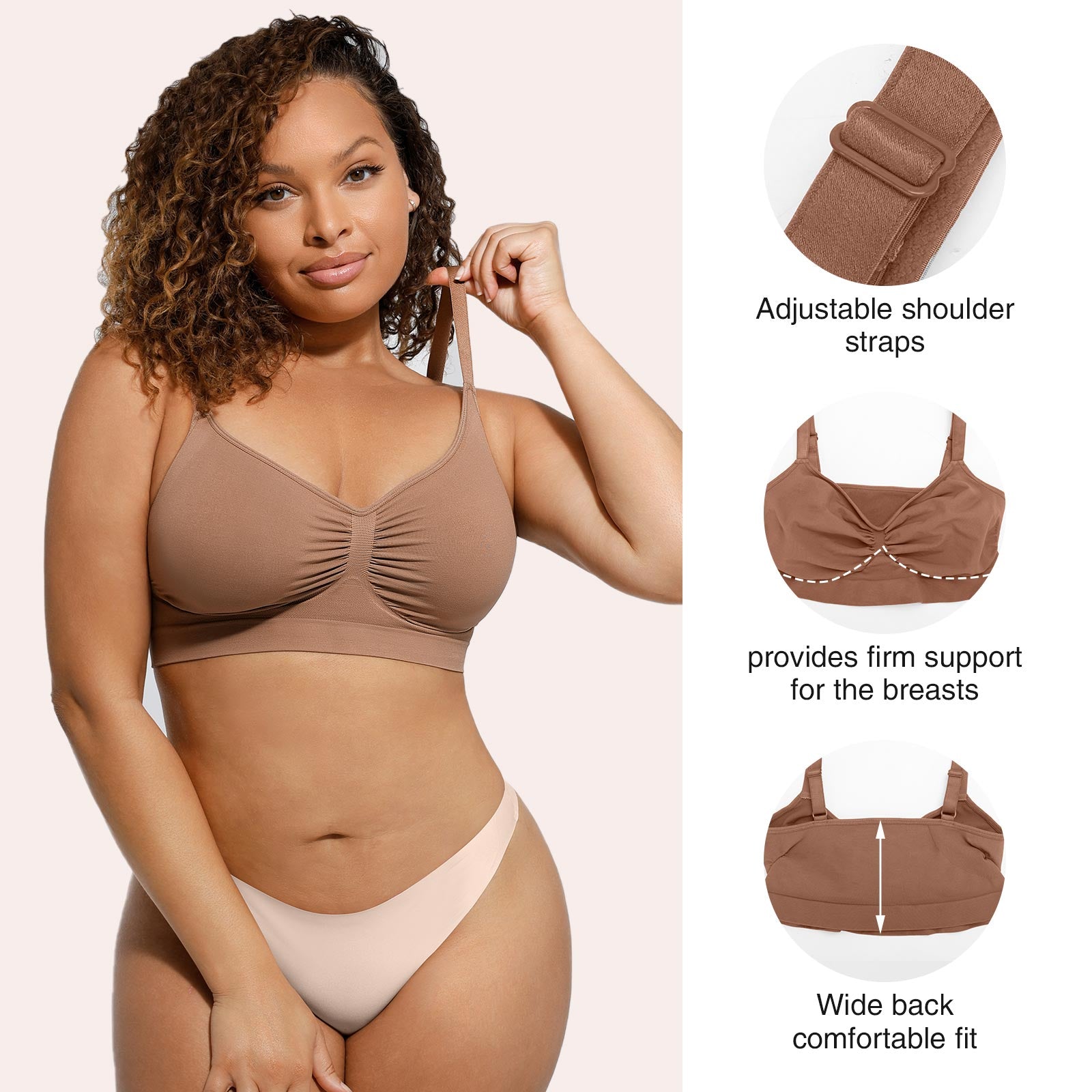 Chrissy Seamless Bust Support Shapewear Bra