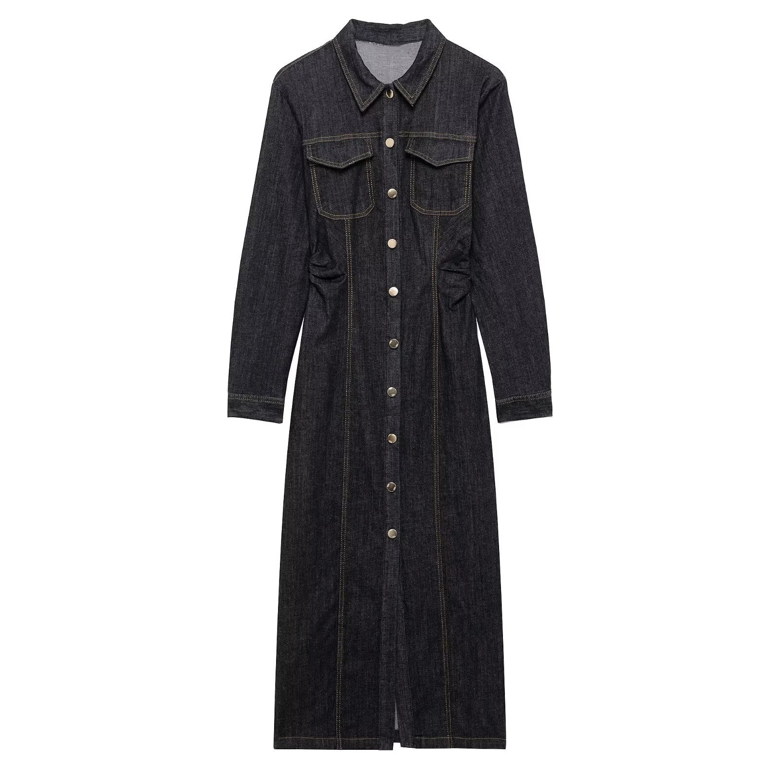 Layorza Denim Maxi Dress