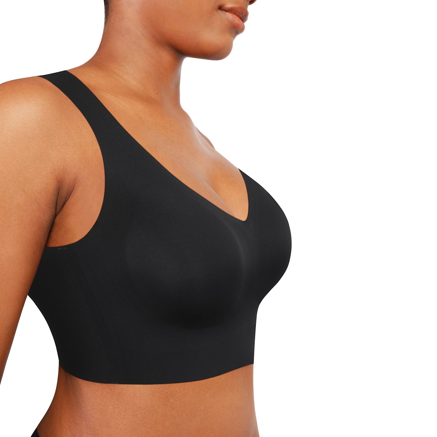 Isabella V-Neck Seamless Bust Support Shapewear Bra