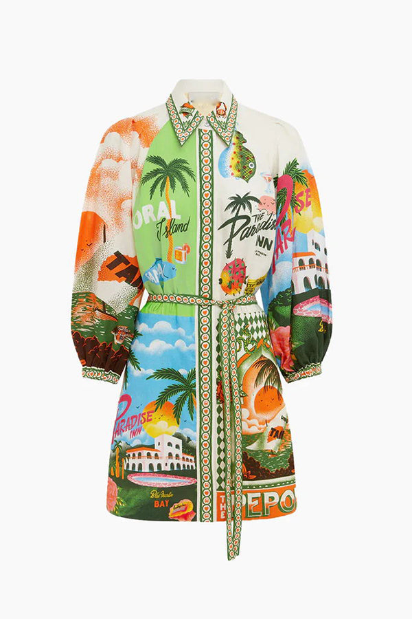 Tropical Postcard Dress