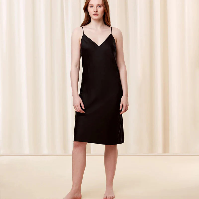nachthemd spaghetti bandjes - Silky Sensuality NDW X