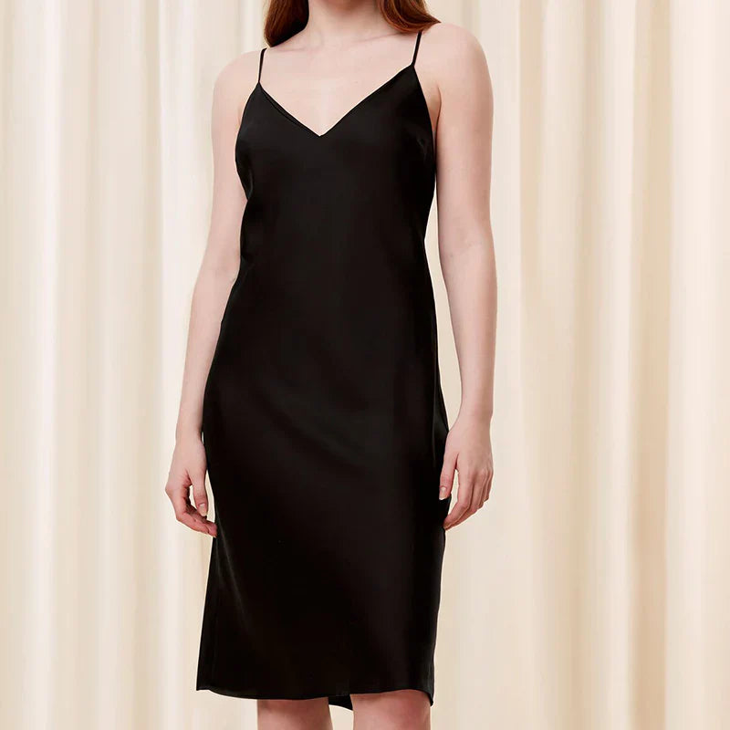 nachthemd spaghetti bandjes - Silky Sensuality NDW X
