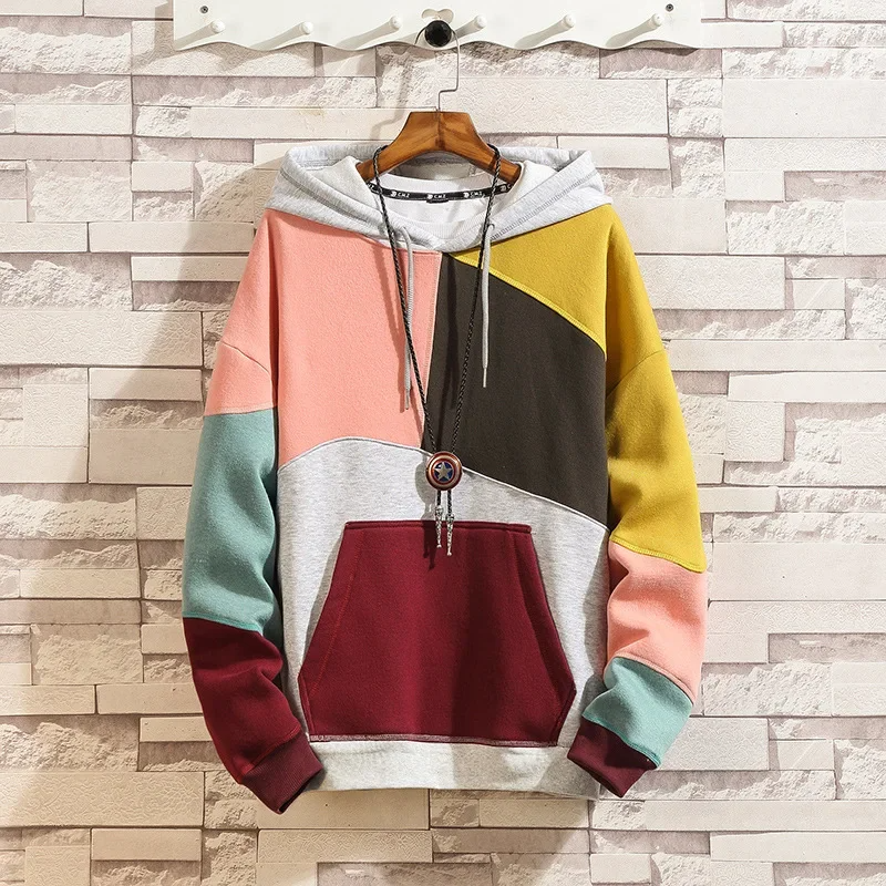 PULS PATCHWORK-HOODIE 