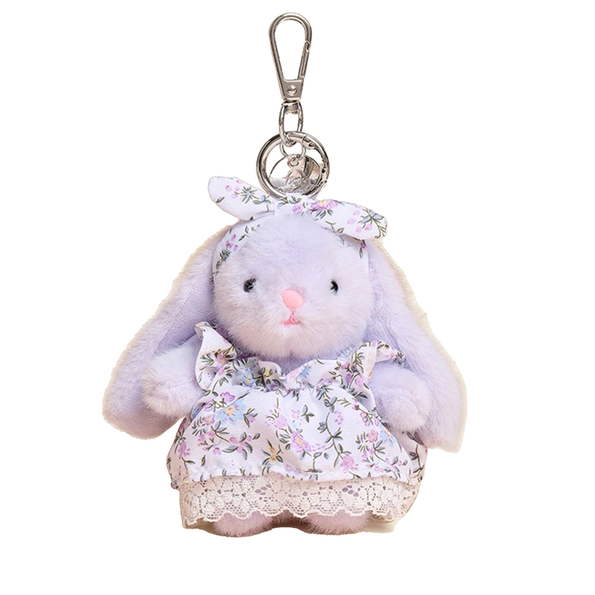 Blommig klänning Baby Bunny Bag Charm