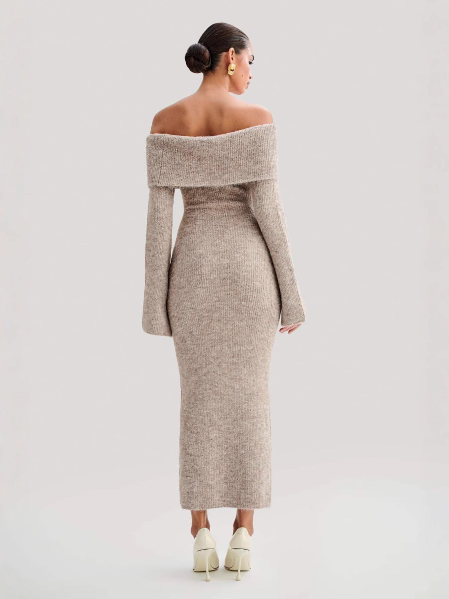 Éloise Off-Shoulder Knit Dress