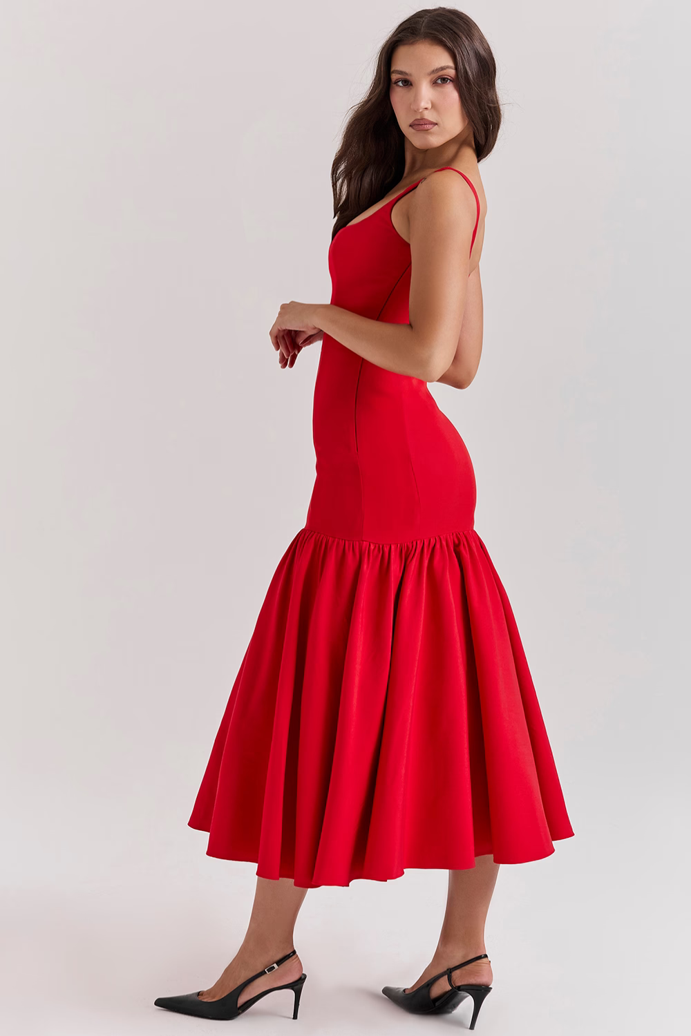Scarlet Siren Midi Dress