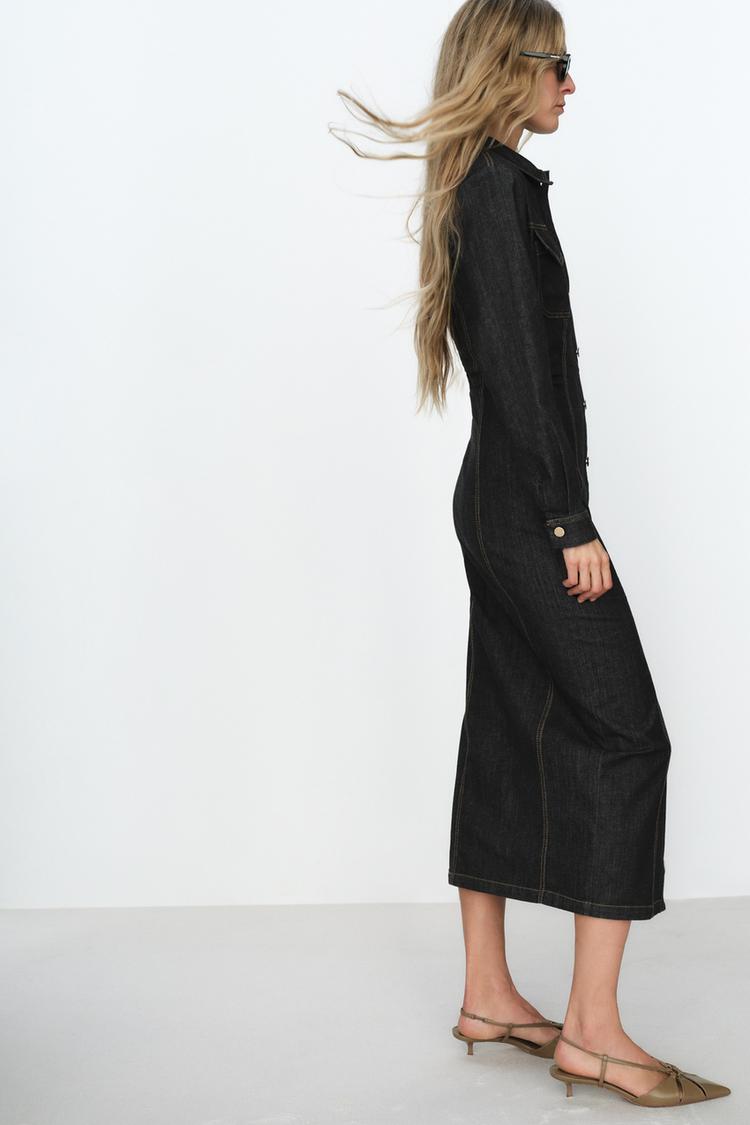 Layorza Denim Maxi Dress